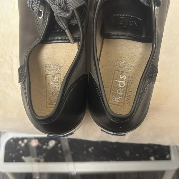 Keds Women's grey satin and leather Sneakers - Picture 8 of 10